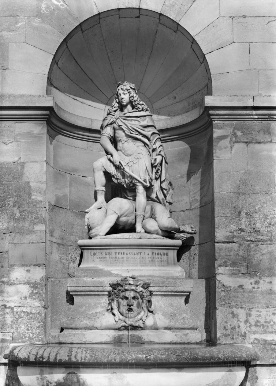 Ludwik XIV depczący Frondę, 1654 autorstwa Gilles Guerin