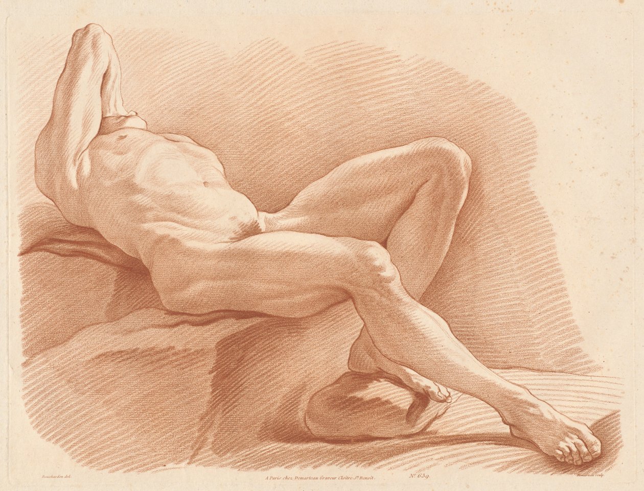 Akademia (639) autorstwa Gilles Antoine Demarteau after Edme Bouchardon