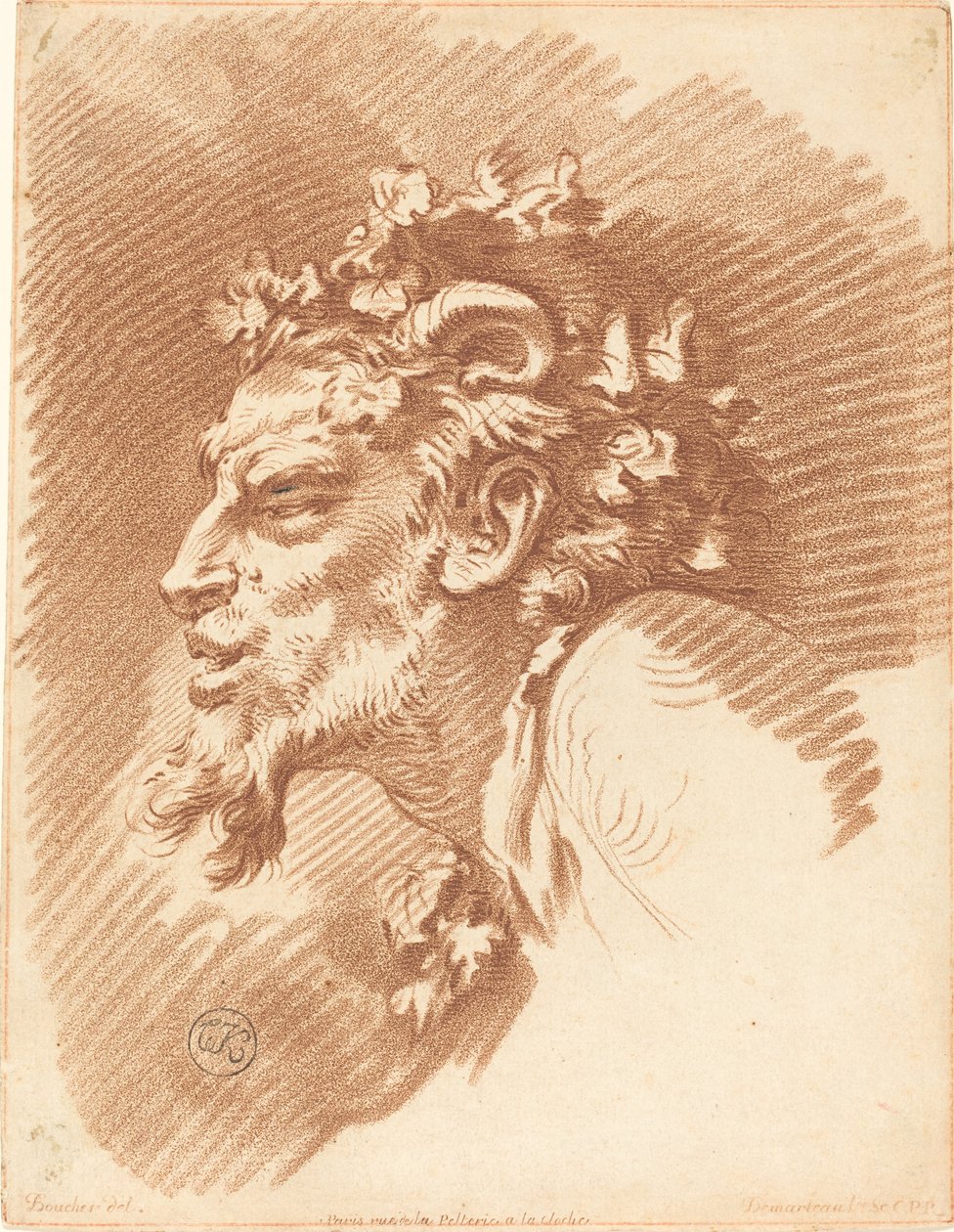Szef Fauna autorstwa Gilles Demarteau, the Elder after François Boucher