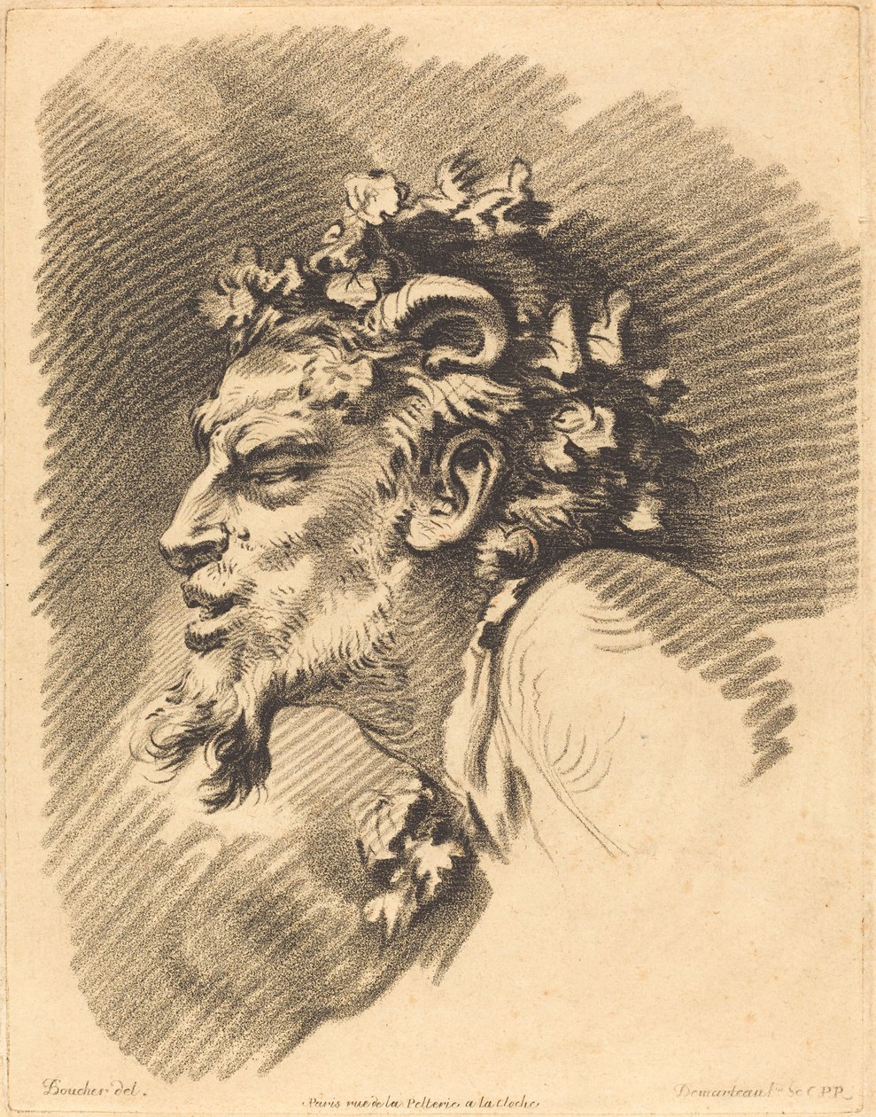 Szef Fauna autorstwa Gilles Demarteau, the Elder after François Boucher