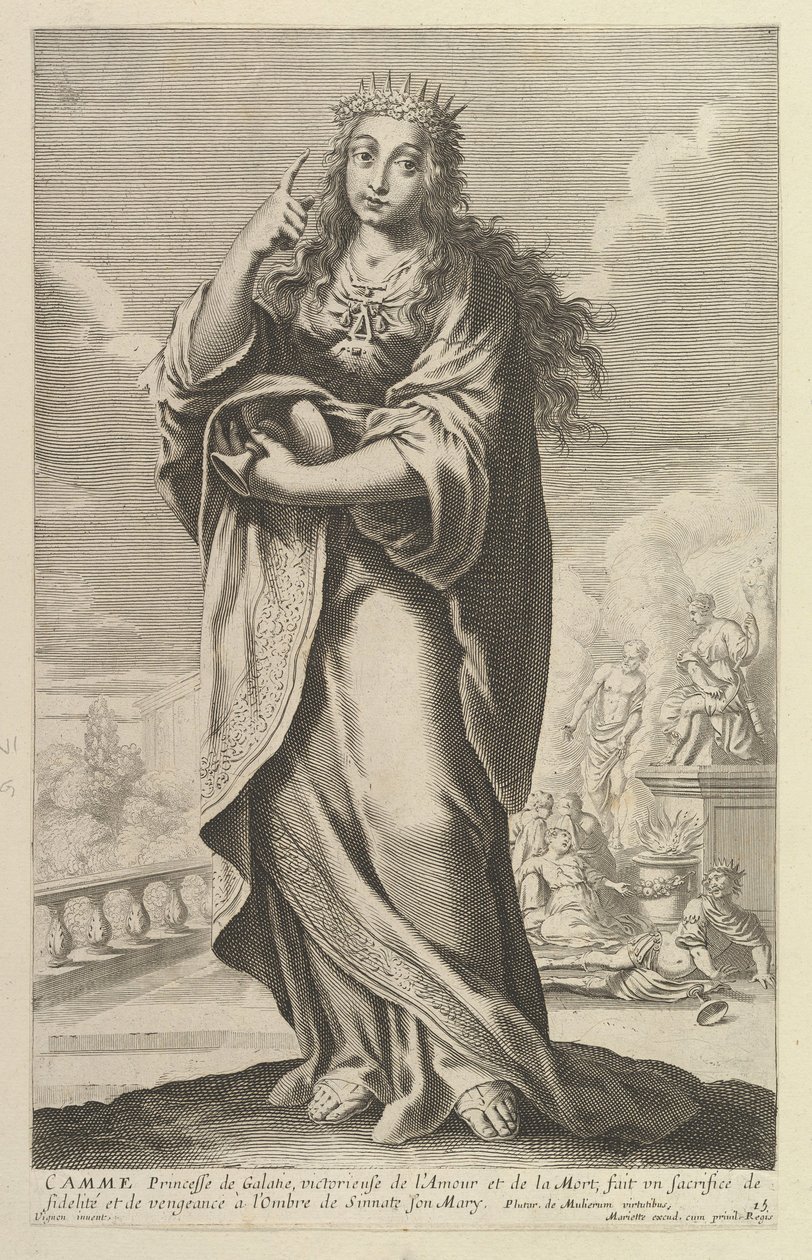 Camme, 1647. Twórcy: Gilles Rousselet, Abraham Bosse. autorstwa Gilles Rousselet and Abraham Bosse