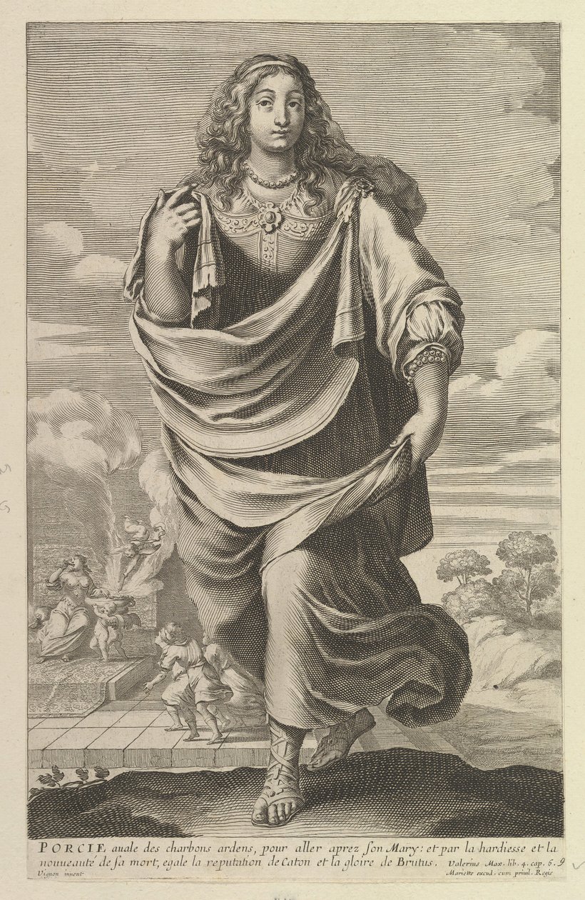 Porcie, 1647. Twórcy: Gilles Rousselet, Abraham Bosse. autorstwa Gilles Rousselet and Abraham Bosse