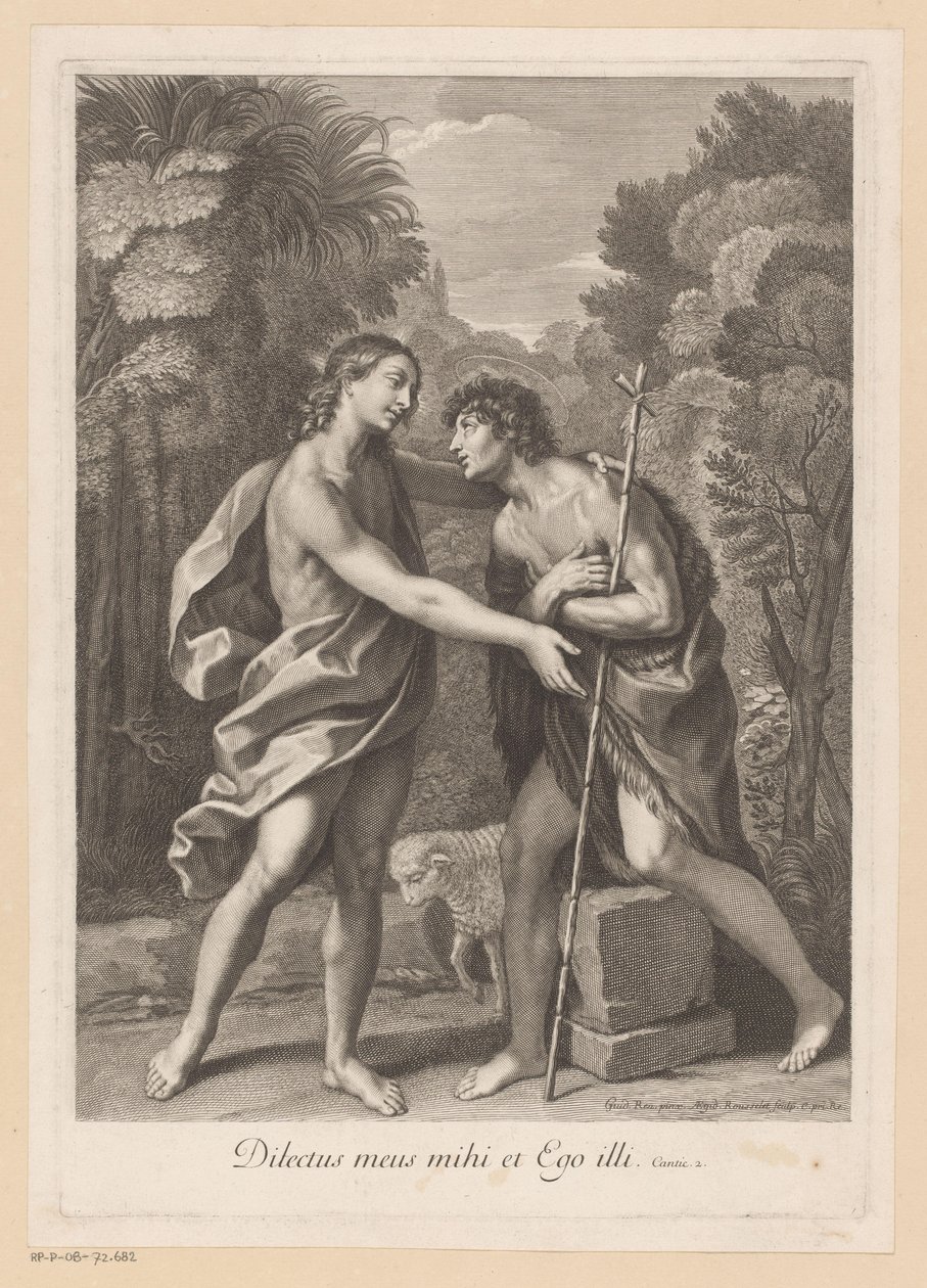 Chrystus i Jan Chrzciciel autorstwa Gilles Rousselet
