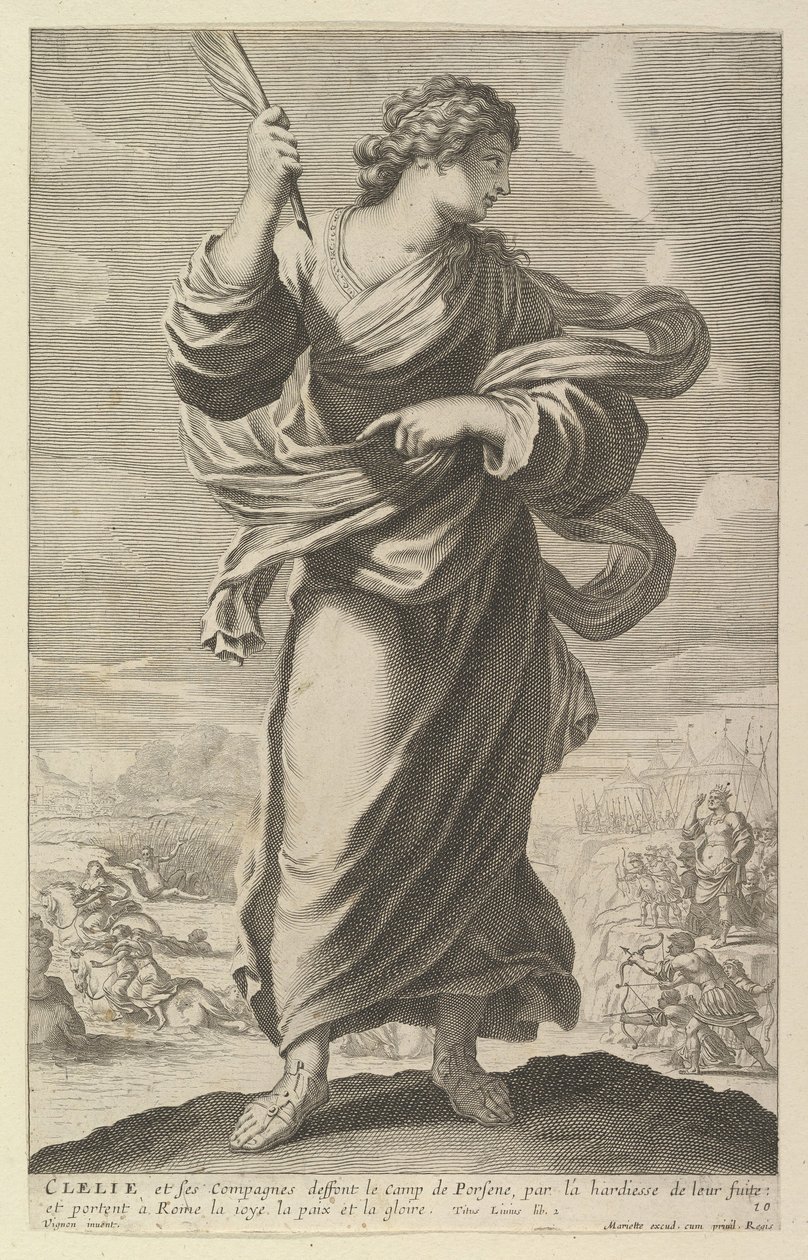 Clélie, 1647. Twórcy: Gilles Rousselet, Abraham Bosse. autorstwa Gilles Rousselet