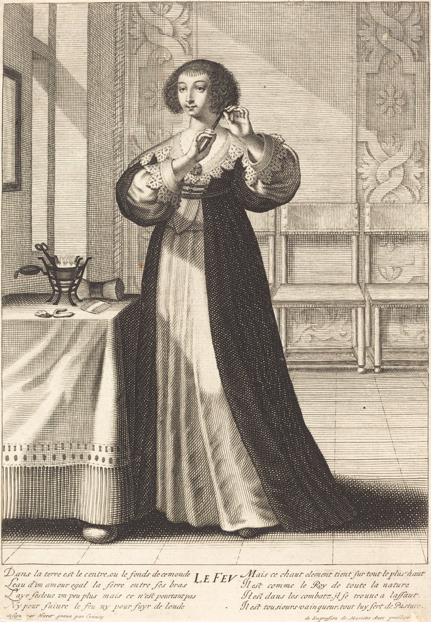 Ogień autorstwa Gilles Rousselet after Grégoire Huret
