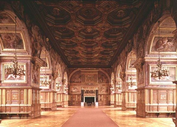 Sala Balowa lub Galeria Henryka II (1519-59) autorstwa Gilles and Delorme Le Breton