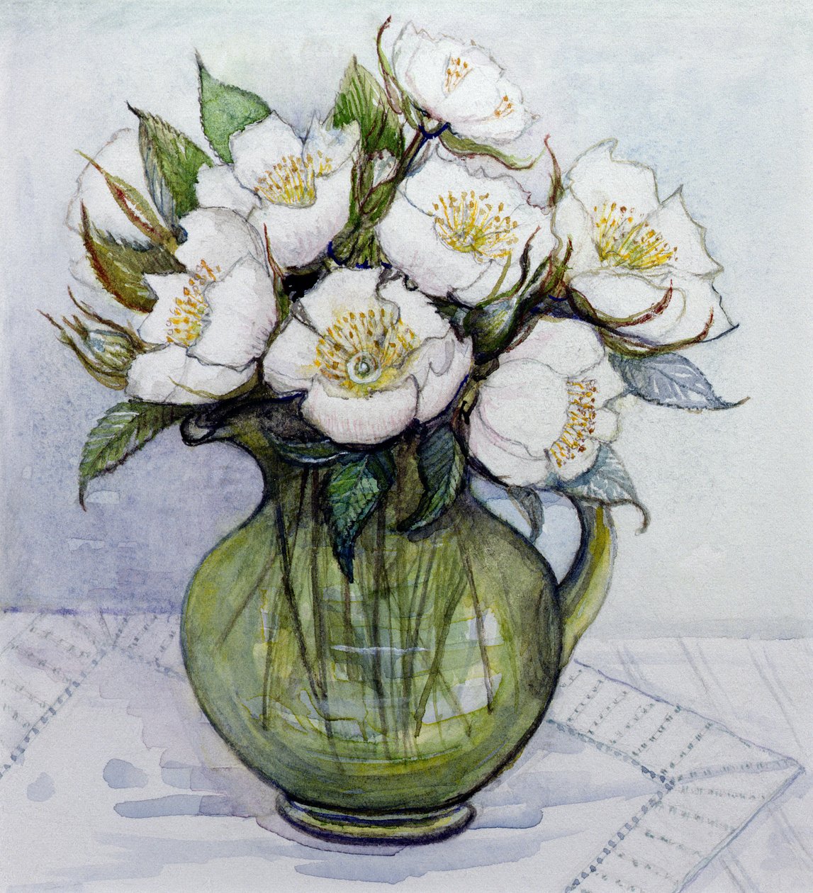 Róże bożonarodzeniowe, 1984 autorstwa Gillian Lawson