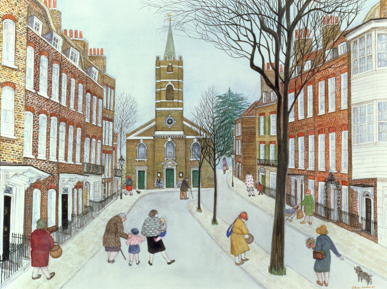 Kościół Row II, Hampstead autorstwa Gillian Lawson