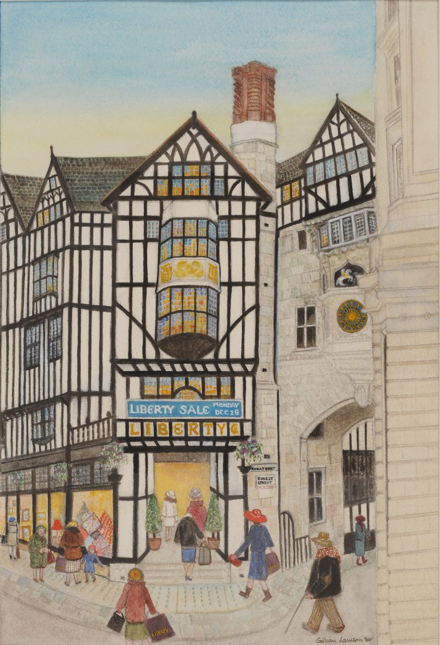 Liberty I, 1988 (akwarela na papierze) autorstwa Gillian Lawson