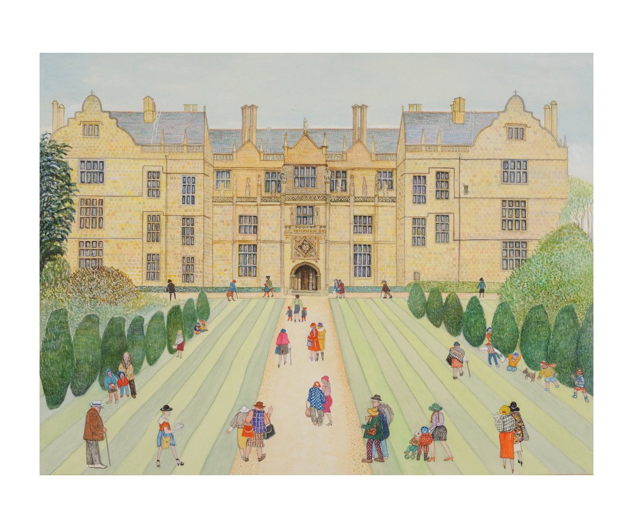 Montacute House (wc na papierze) autorstwa Gillian Lawson