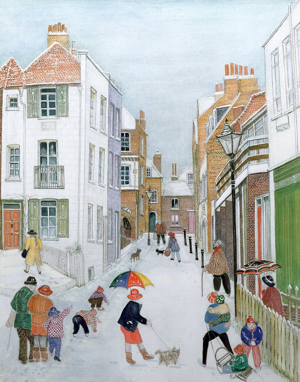Góra, Hampstead, 1990 autorstwa Gillian Lawson