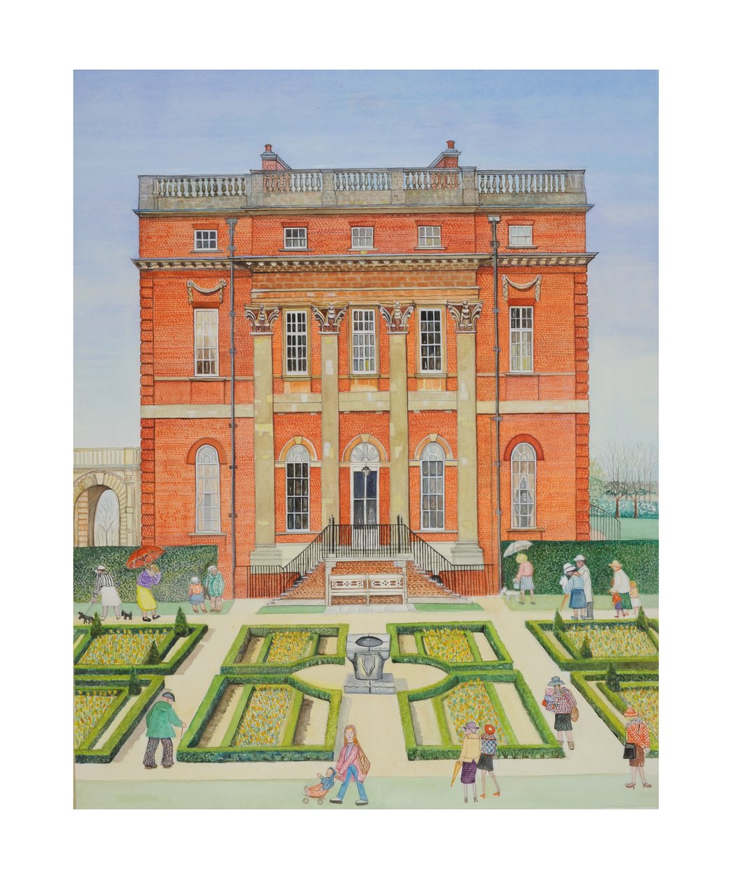 West Clandon, surrey (wc na papierze) autorstwa Gillian Lawson