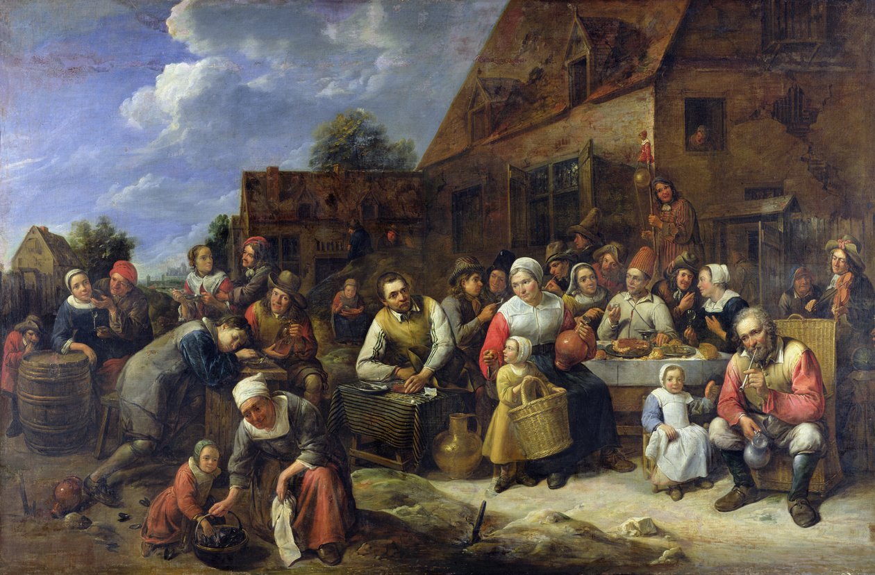 Wiejski Bankiet autorstwa Gillis van Tilborgh the younger