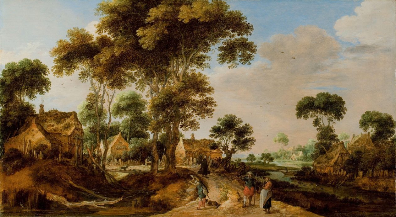 Droga wiejska autorstwa Gillis Claesz de Hondecoeter