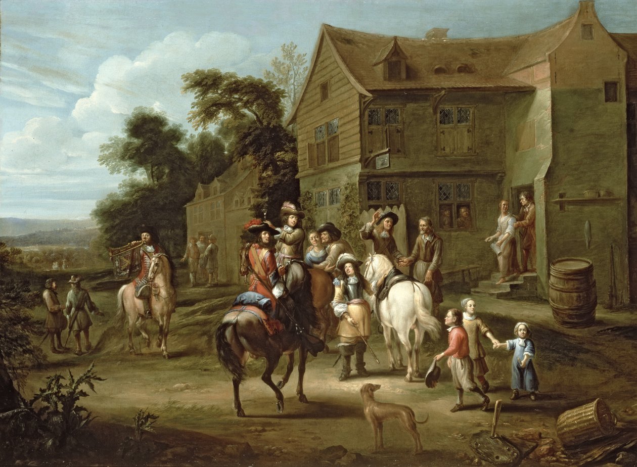 Książę Wilhelm Orański z Łowcami autorstwa Gillis van Tilborgh the younger