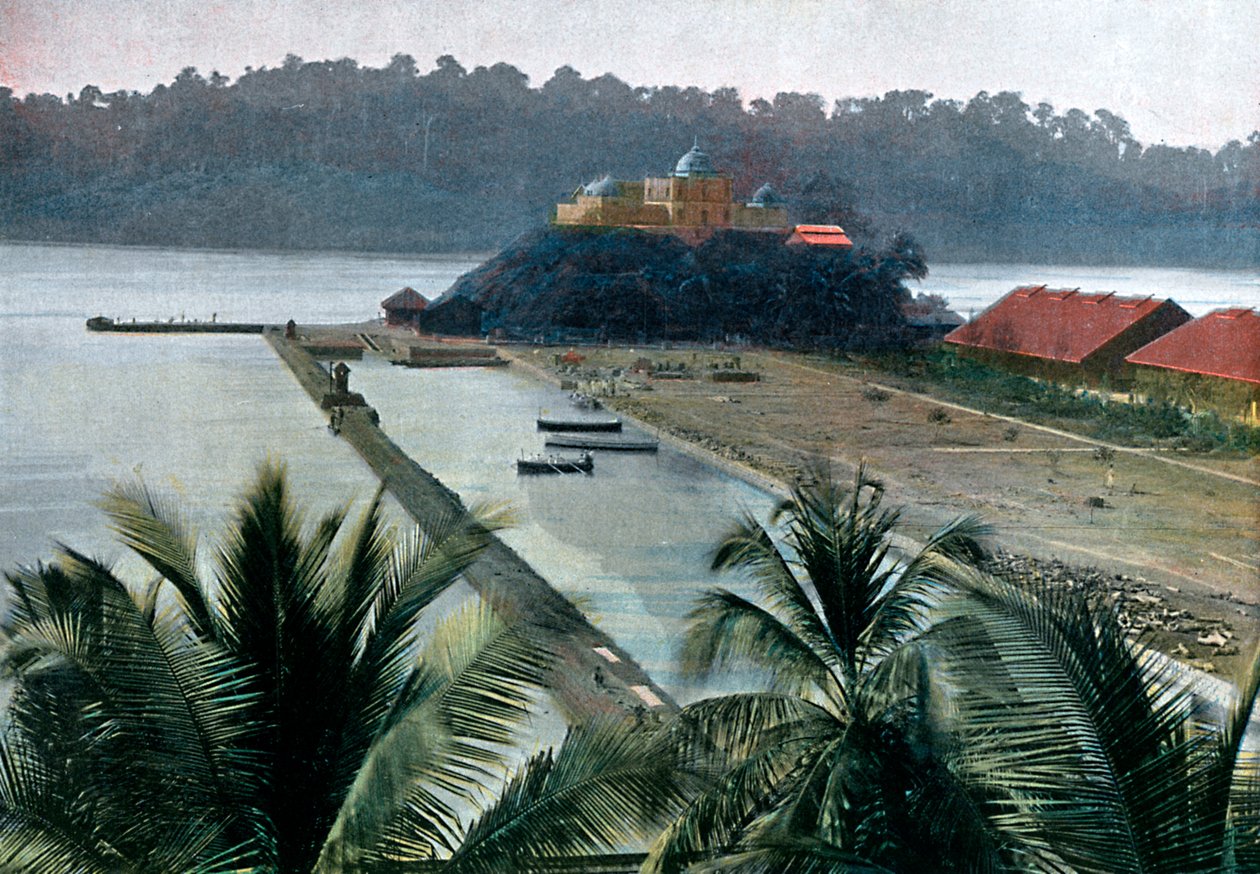 Port Blair, stolica wysp Andaman i Nicobar, Ocean Indyjski, ok. 1890 autorstwa Gillot