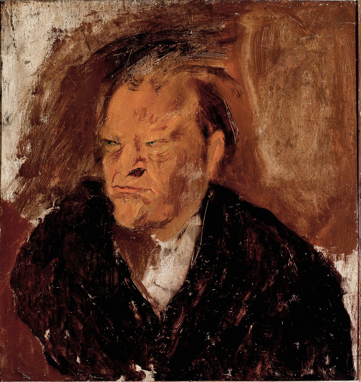 Portret poety Giuseppe Ungaretti (1888-1970) Malarstwo autorstwa Gino  Bonichi