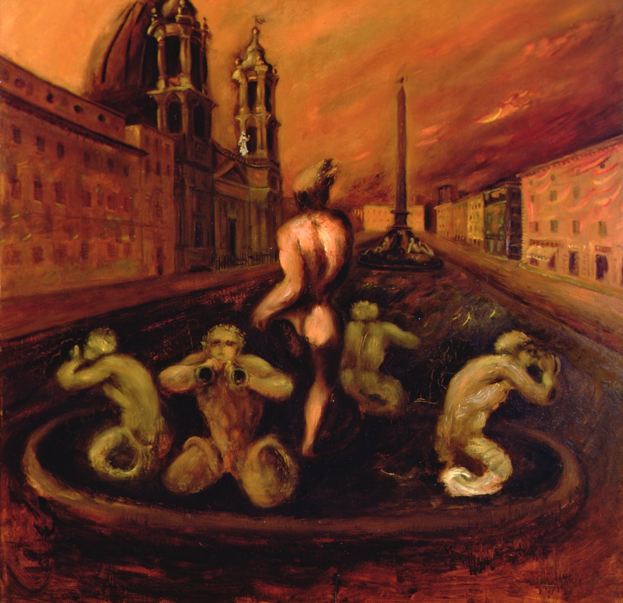 Piazza Navona autorstwa Gino 1904 33 Bonichi