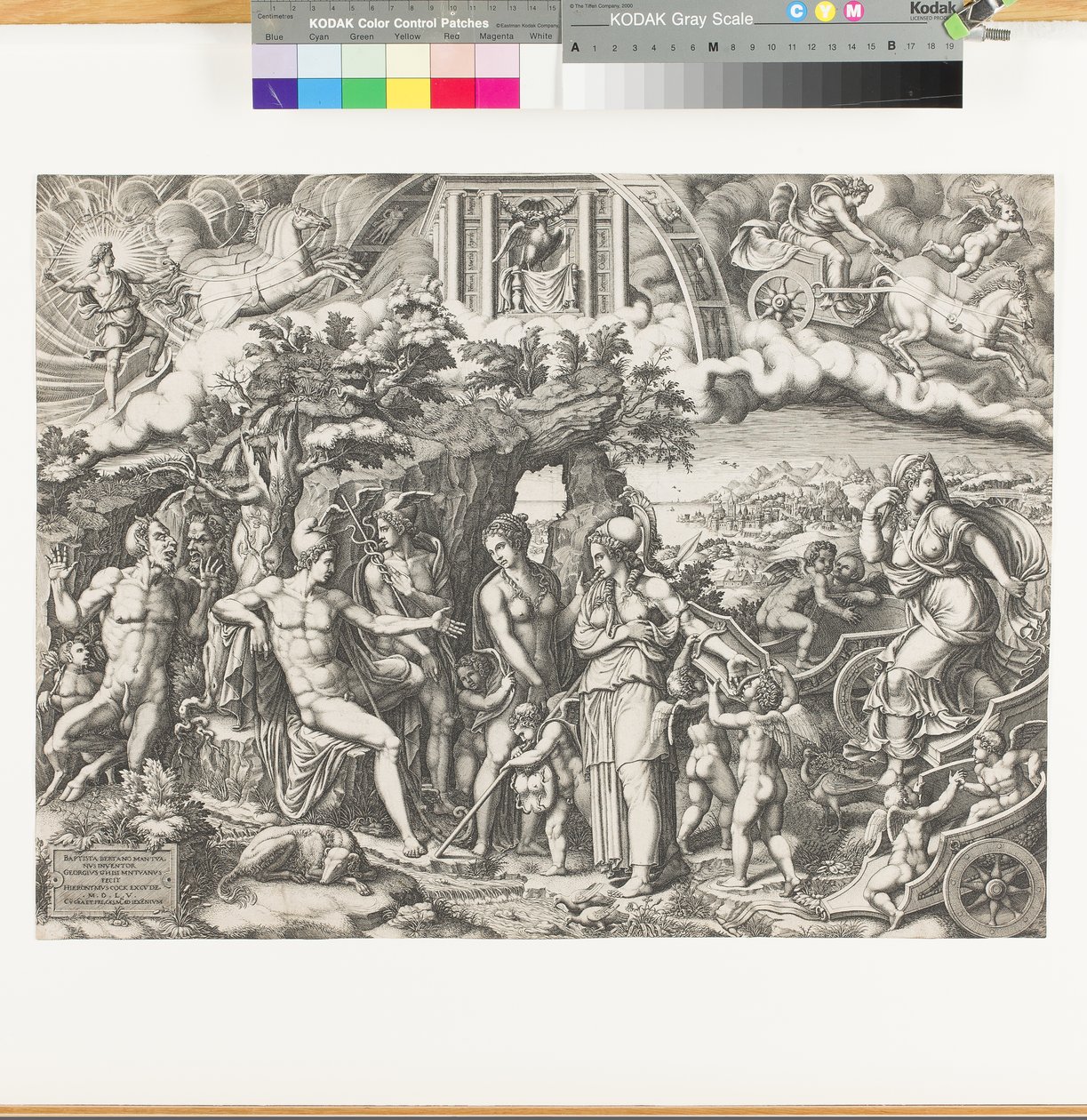 Wyrok Paryża, 1555 autorstwa Giorgio Ghisi