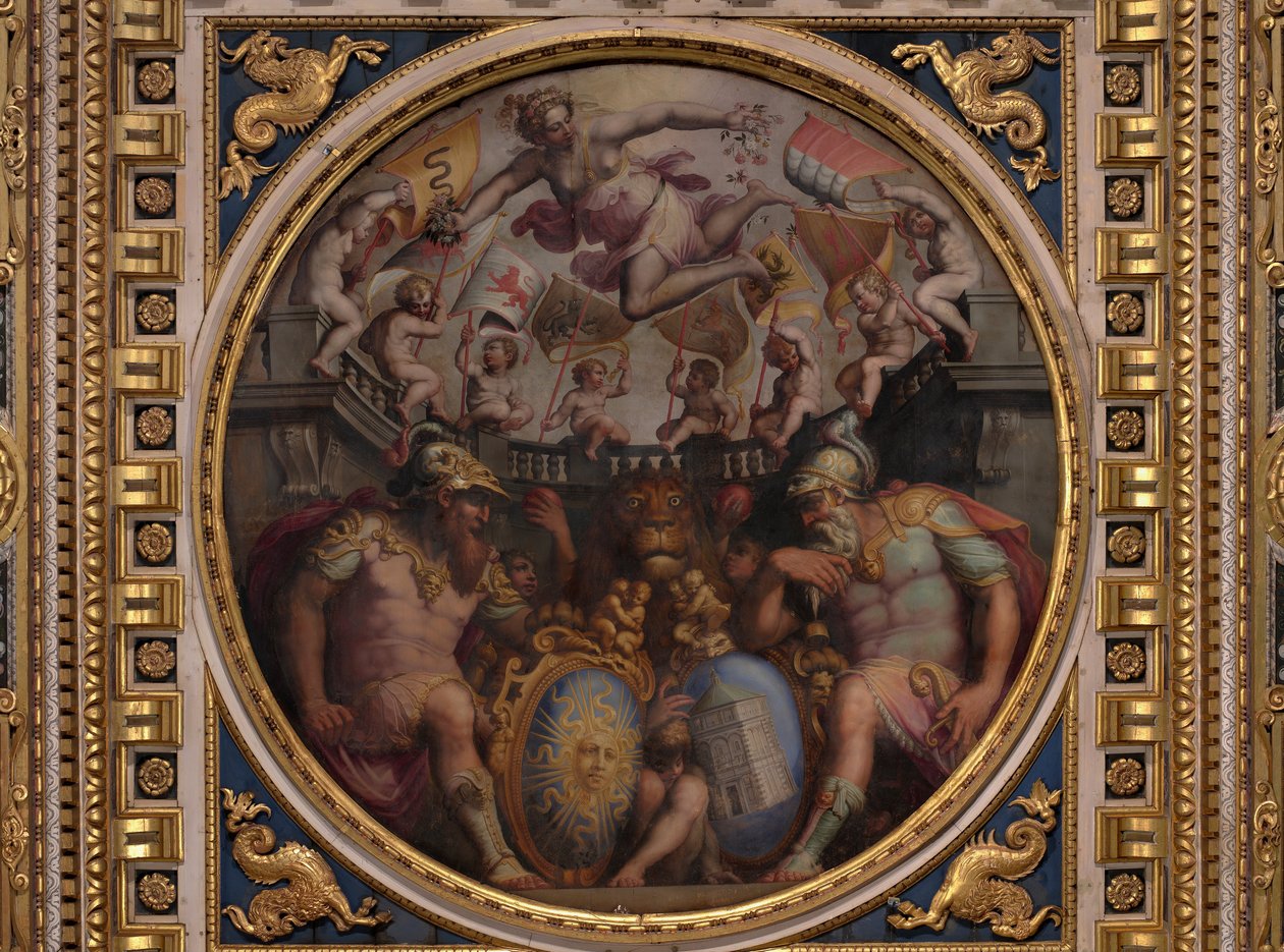 Alegorie dzielnic San Giovanni i Santa Maria Novella autorstwa Giorgio Vasari