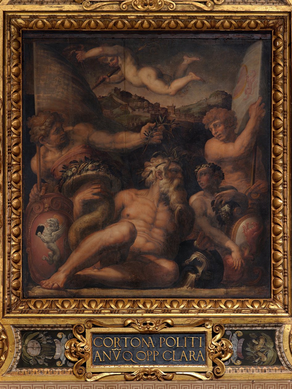 Alegoria Cortony i Montepulciano autorstwa Giorgio Vasari