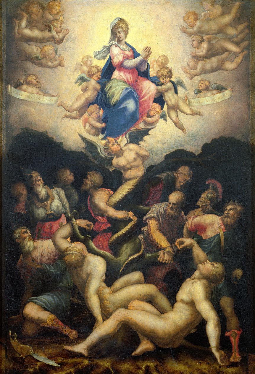 Alegoria Niepokalanego Poczęcia (panel) autorstwa Giorgio Vasari