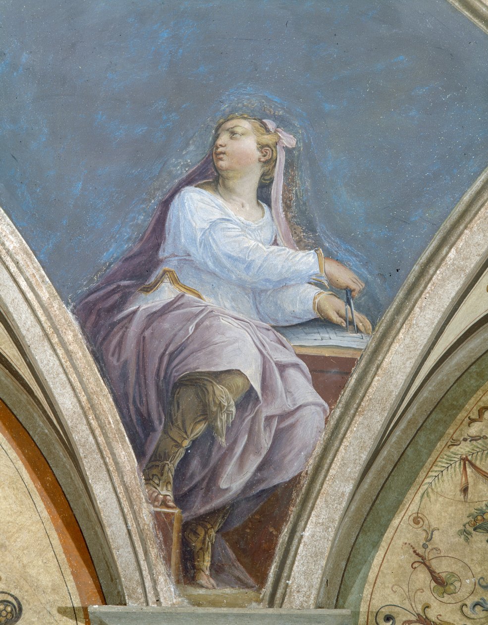 Architektura, Cztery Sztuki, Peduccio, Camera della Fama, 1542 autorstwa Giorgio Vasari