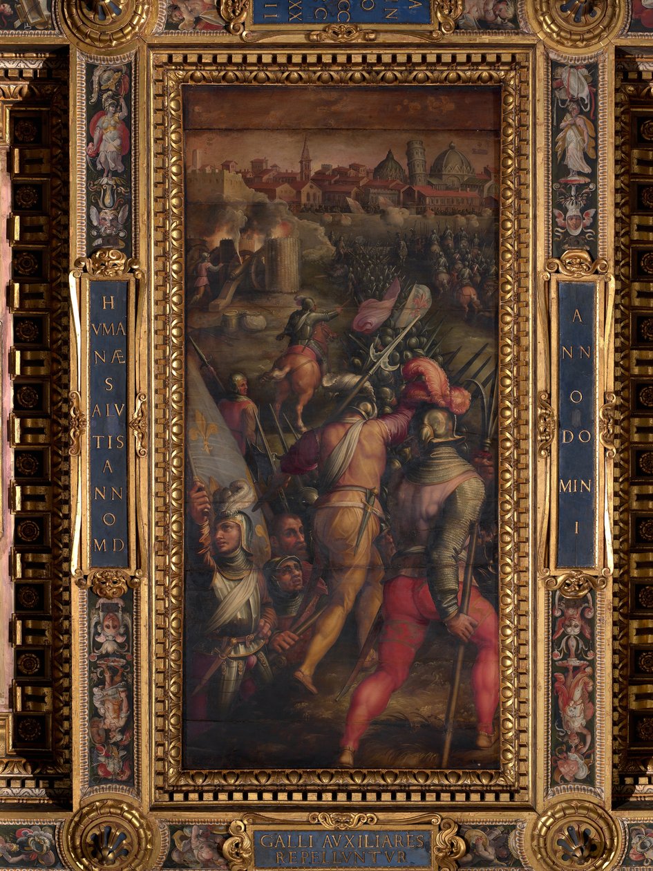 Bitwa pod Barbagianni, niedaleko Pizy autorstwa Giorgio Vasari