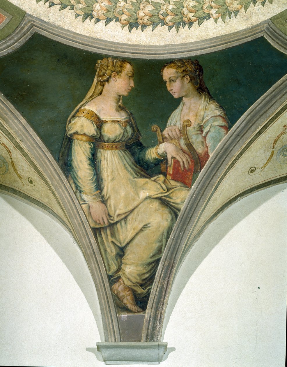 Muzy, Komnata Apolla i Muzy autorstwa Giorgio Vasari