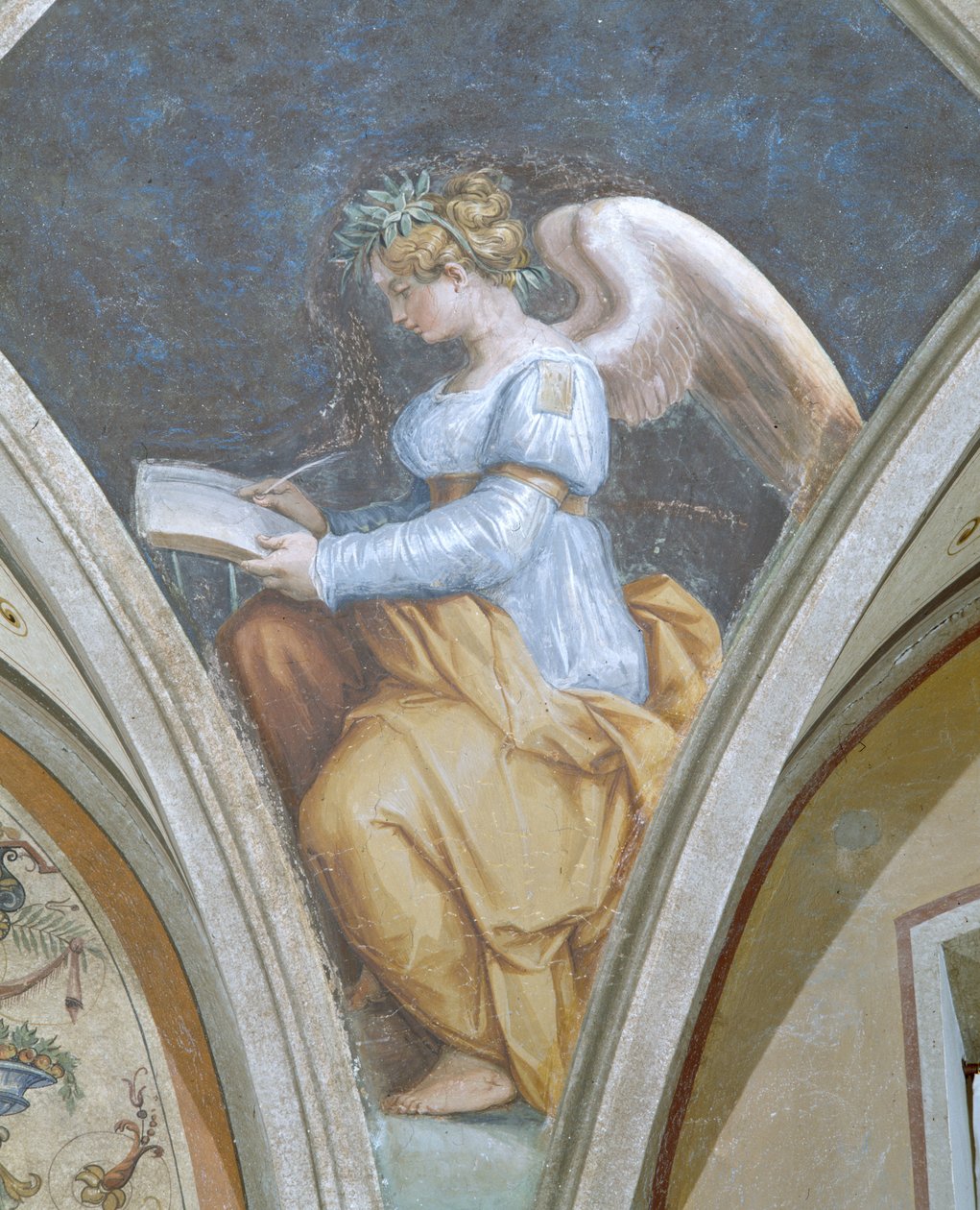 Poezja, Cztery sztuki, Peduccio, Camera della Fama, 1542 autorstwa Giorgio Vasari