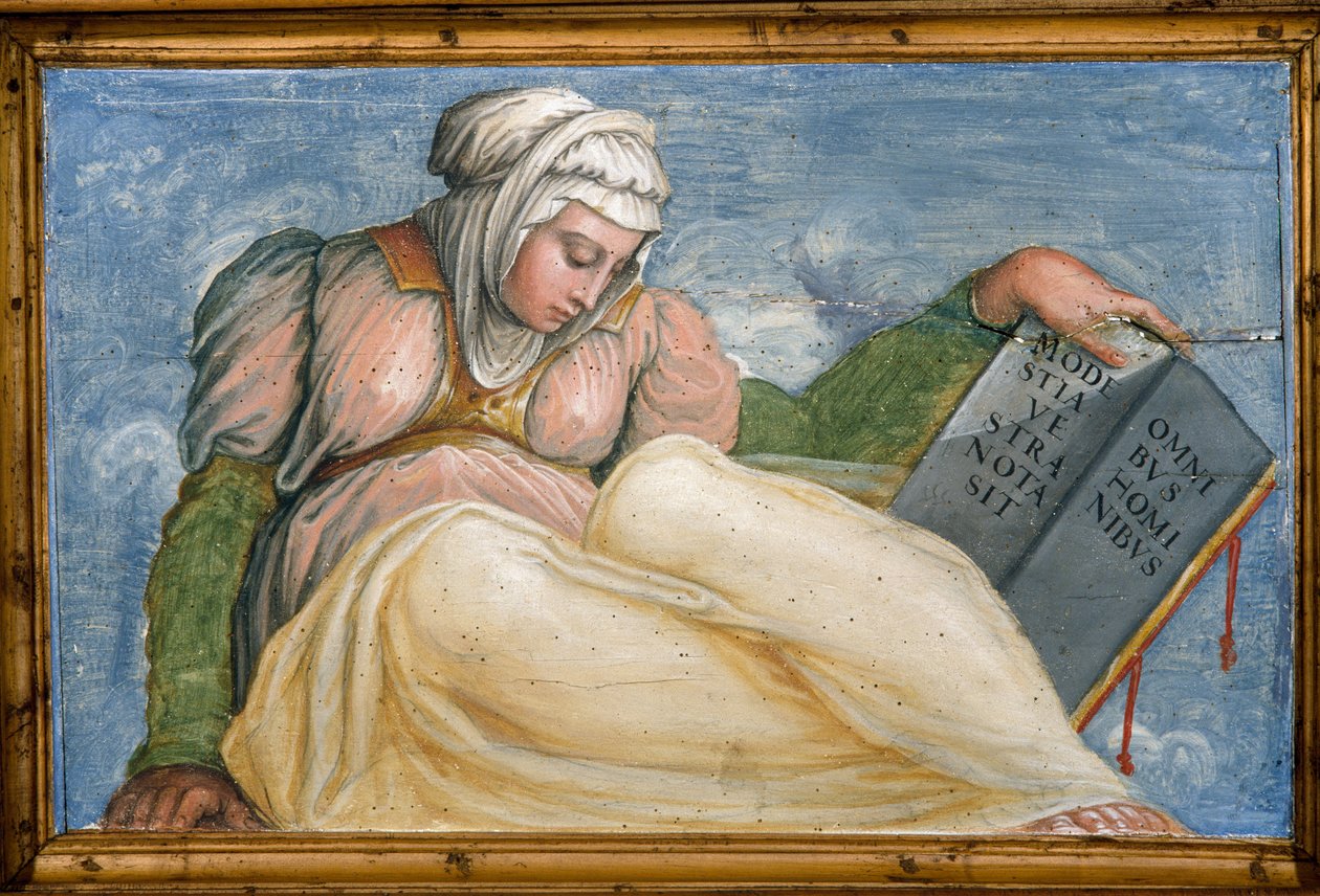 Sybilla, Komnata Abrahama, 1542 autorstwa Giorgio Vasari