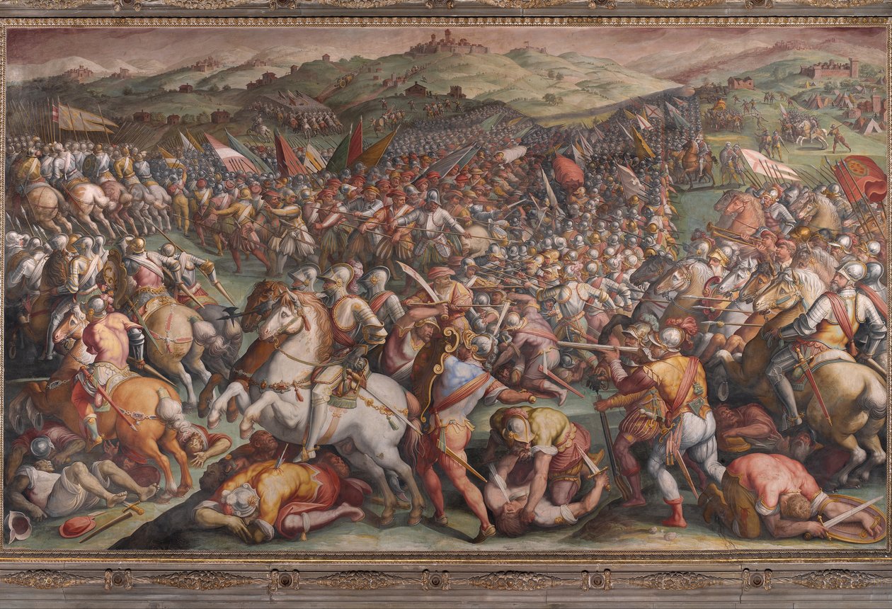 Bitwa pod Marciano w Val di Chiana autorstwa Giorgio Vasari