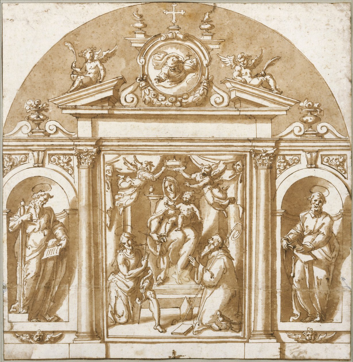 Dziewica i święci autorstwa Giorgio Vasari