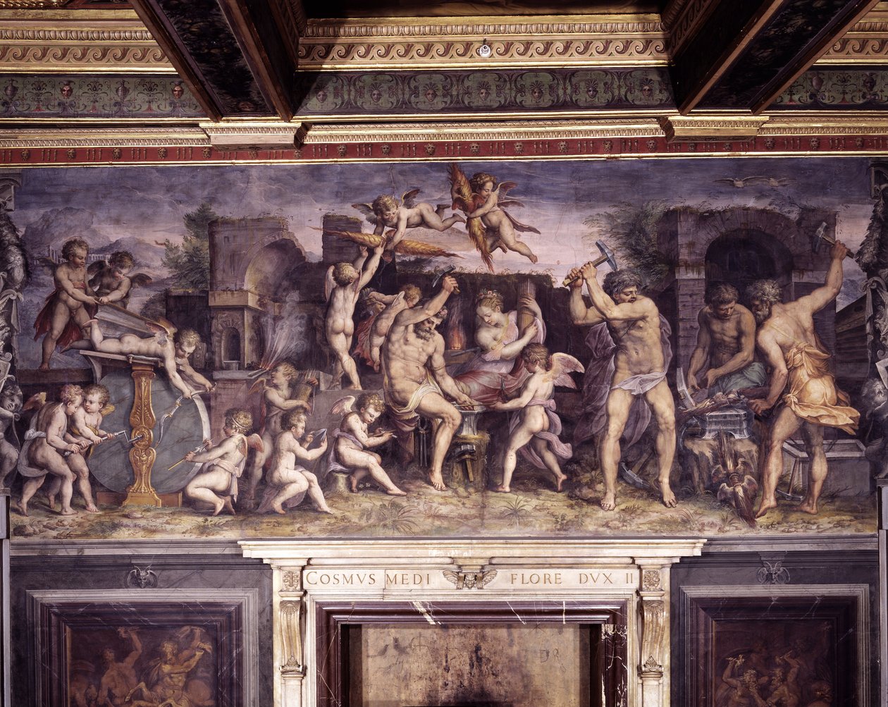 Kuźnia wulkanów autorstwa Giorgio Vasari