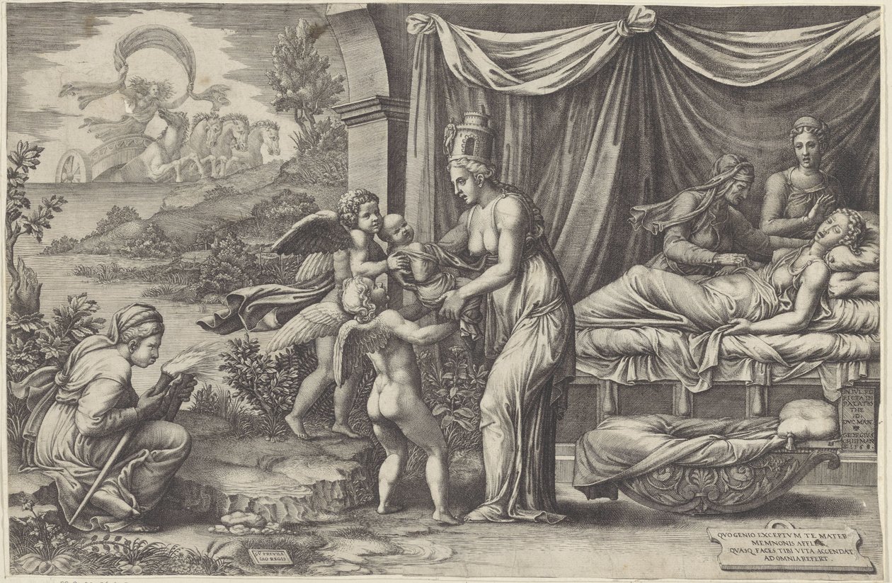 Alegoria Narodzenia autorstwa Giorgio Ghisi