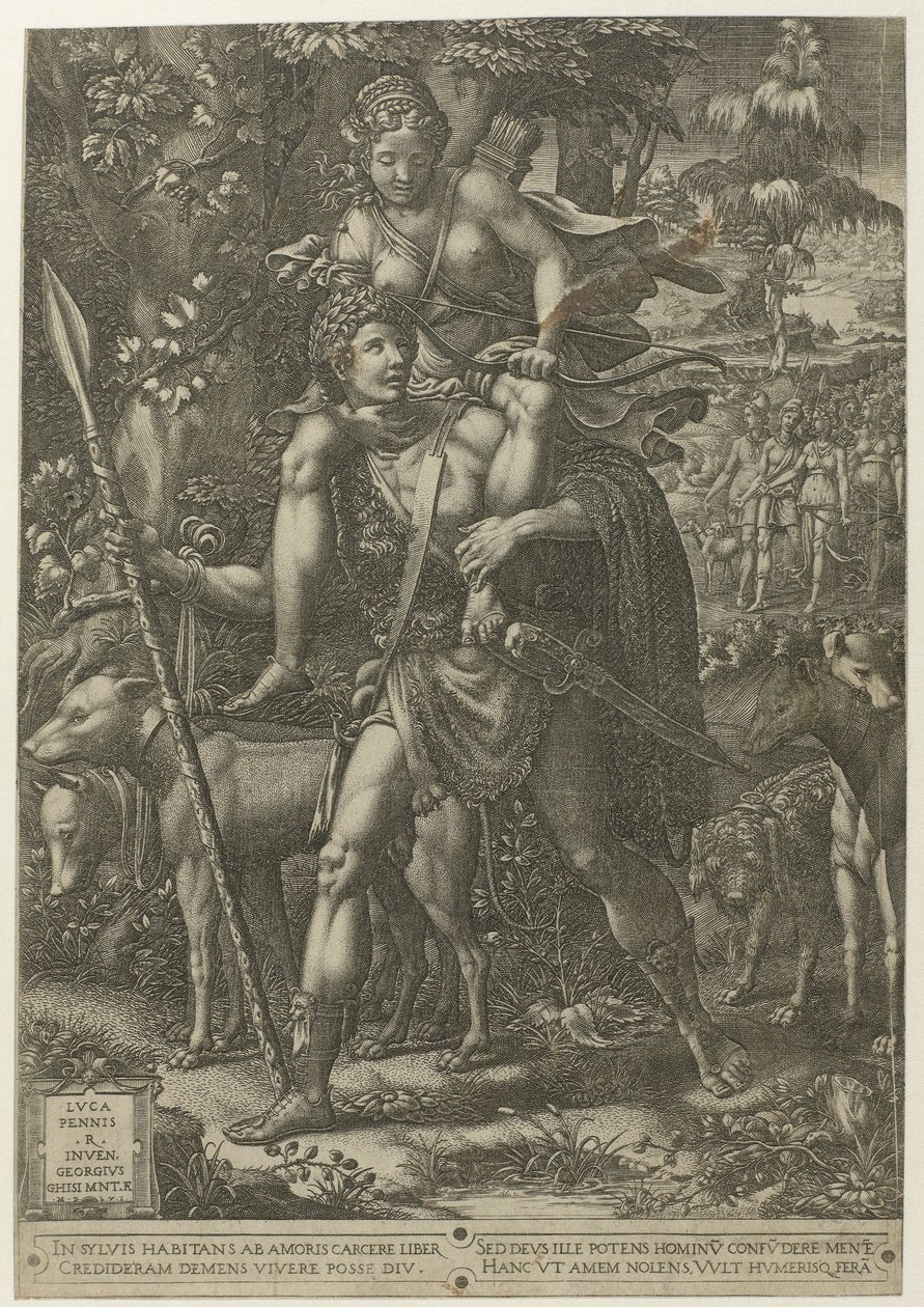 Alegoria polowania autorstwa Giorgio Ghisi