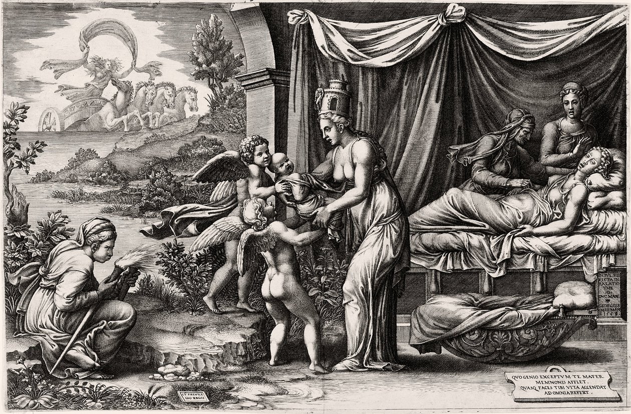 Alegoria narodzin autorstwa Giorgio Ghisi