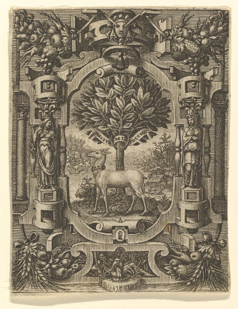 Godło Lukrecji Gonzagi, przed 1566 rokiem. autorstwa Giorgio Ghisi