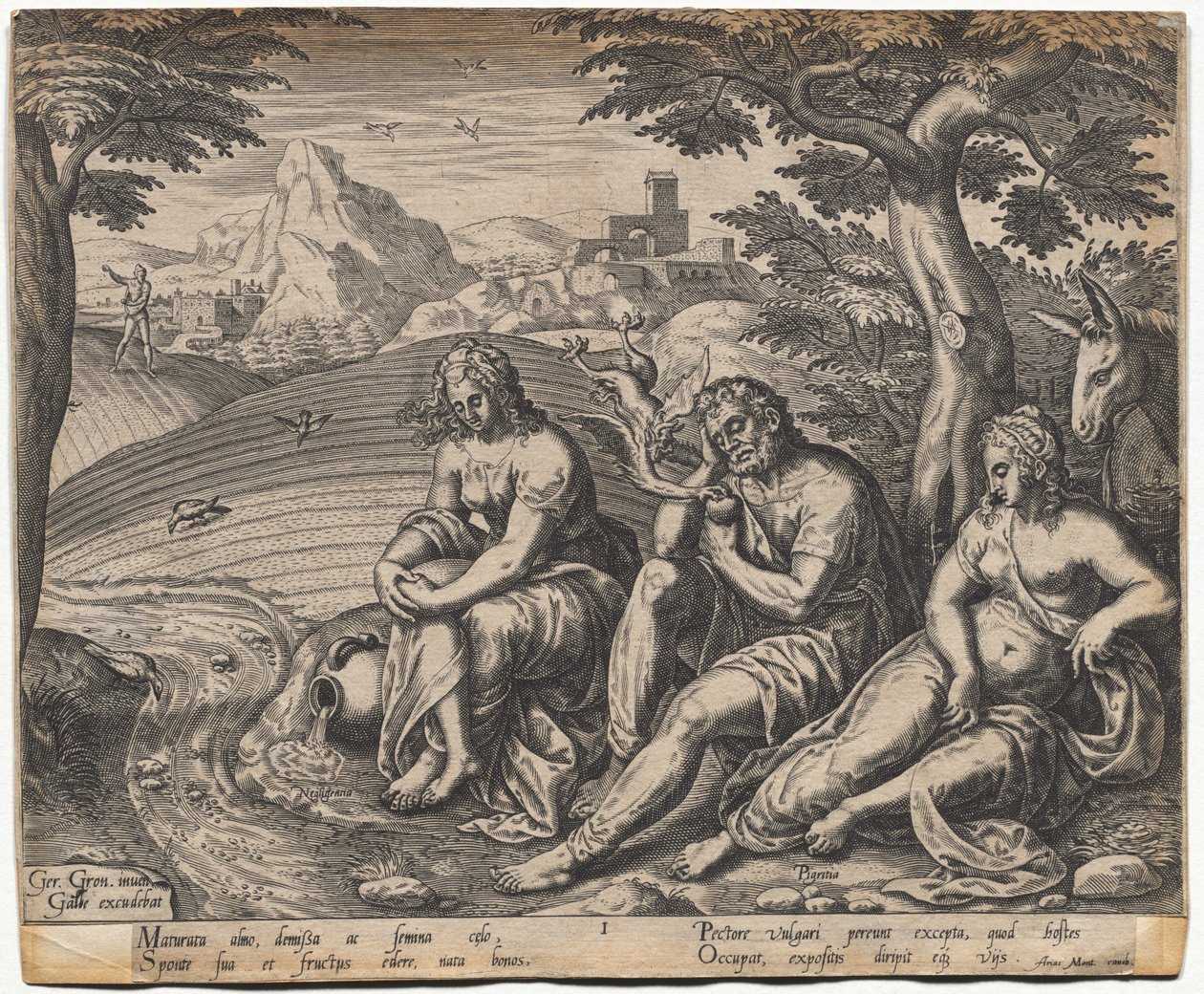 Przypowieść o siewcy i nasieniu: Opadające ziarno (według Gerarda Van Groeningena, czynnej Antwerpii 1563-1573) autorstwa Giorgio Ghisi