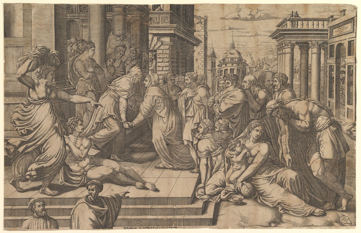 Nawiedzenie, 1540-50. autorstwa Giorgio Ghisi