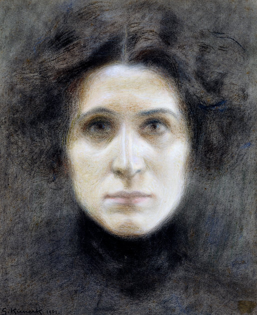 Portret Irmy Gramatica, Giorgio Kienerk (1869-1948), ok. 1901, pastel na papierze, 29x46 cm autorstwa Giorgio Kienerk
