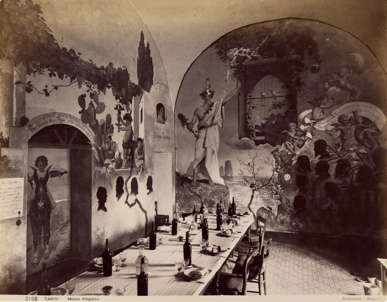 Capri, Hotel Pagano autorstwa Giorgio Sommer