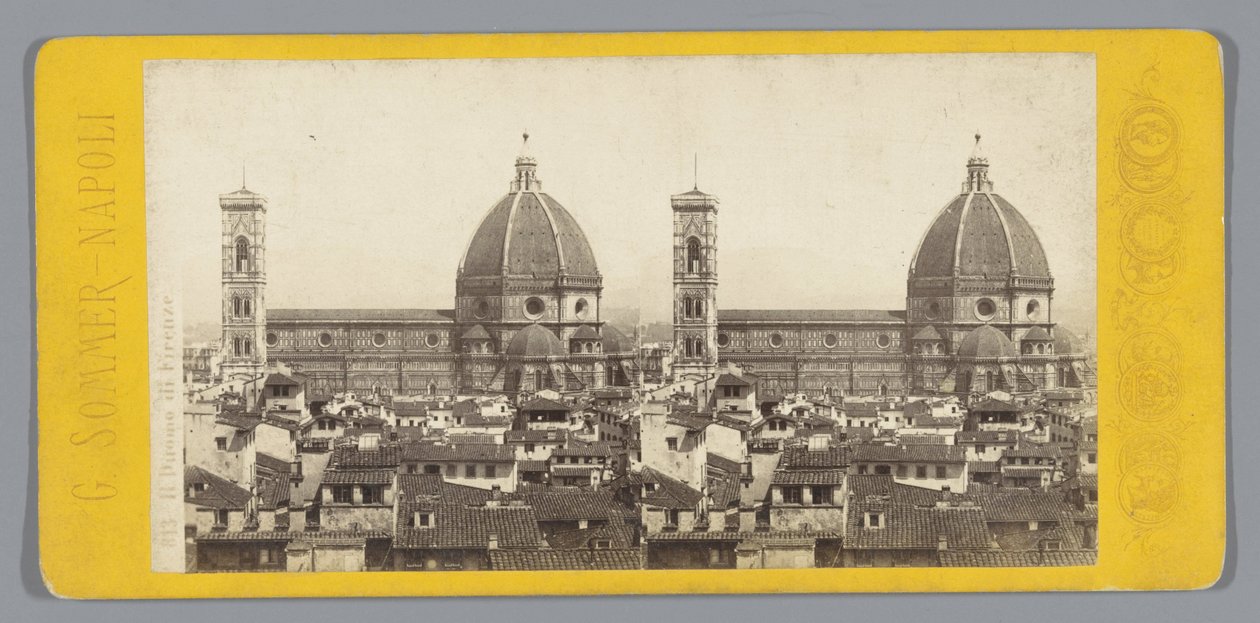 Widok na katedrę we Florencji autorstwa Giorgio Sommer