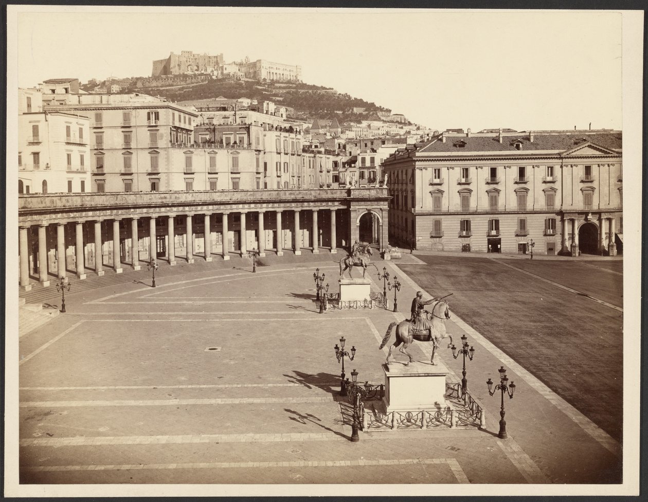 Neapol, Largo Palazzo autorstwa Giorgio Sommer