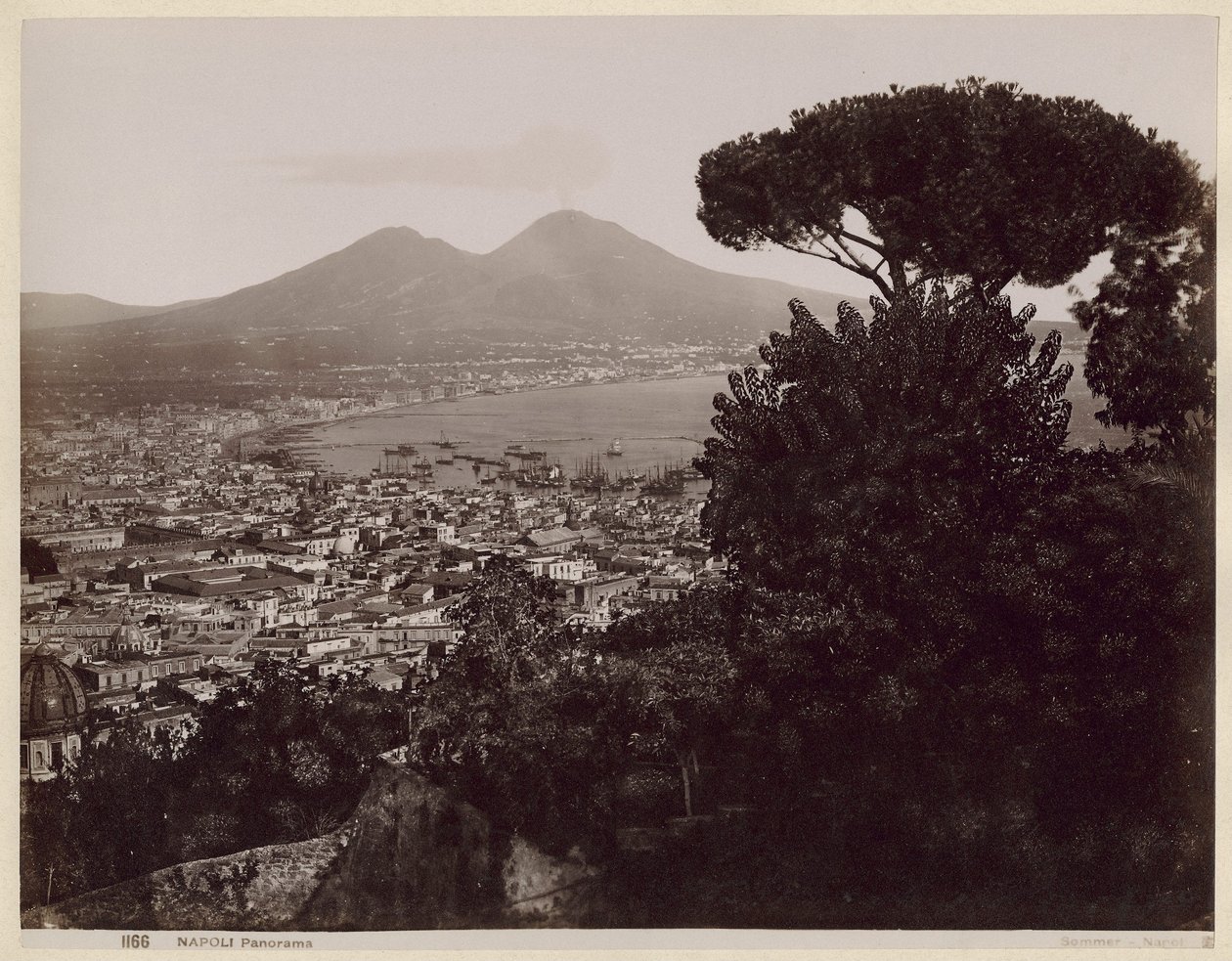Panorama Neapolu autorstwa Giorgio Sommer