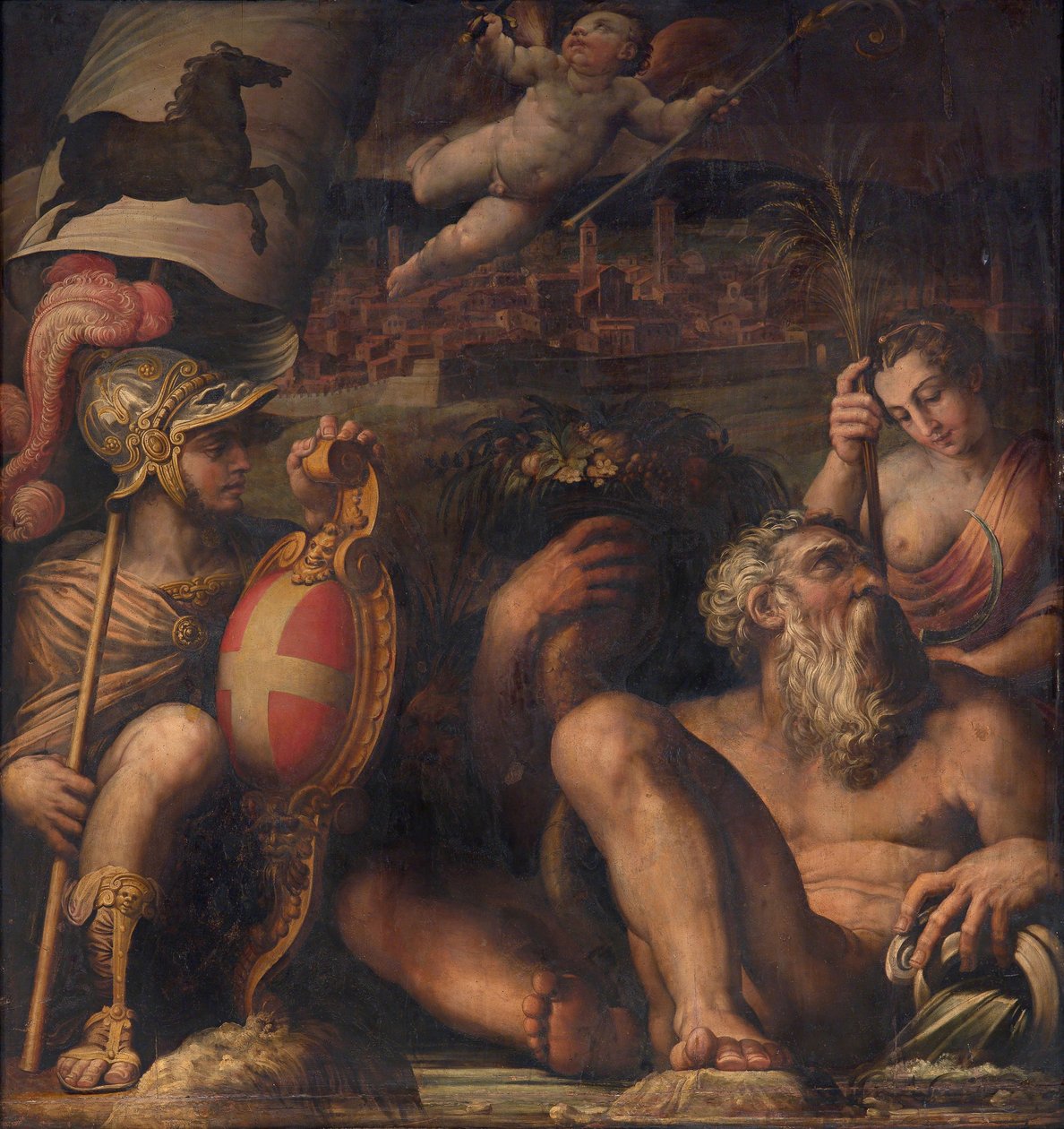 Alegoria Arezzo, 1563-1565 autorstwa Giorgio Vasari