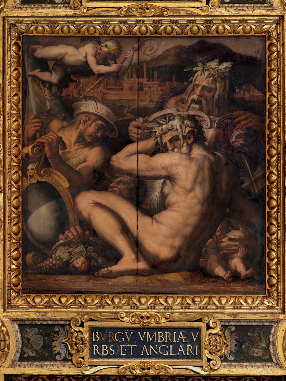 Alegoria Borgo San Sepolcro i Anghiari autorstwa Giorgio Vasari