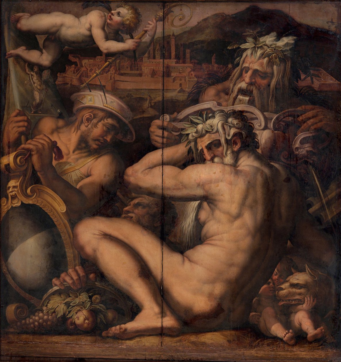 Alegoria Borgo San Sepolcro i Anghiari, 1563-1565 autorstwa Giorgio Vasari