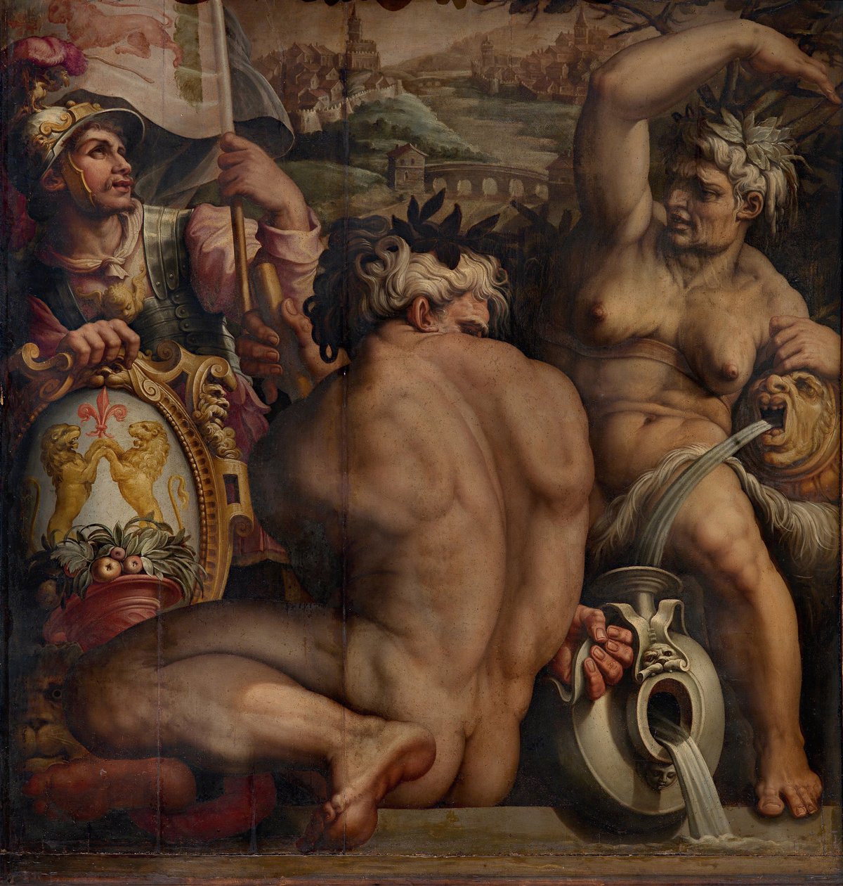 Alegoria Casentino, 1563-1565 autorstwa Giorgio Vasari