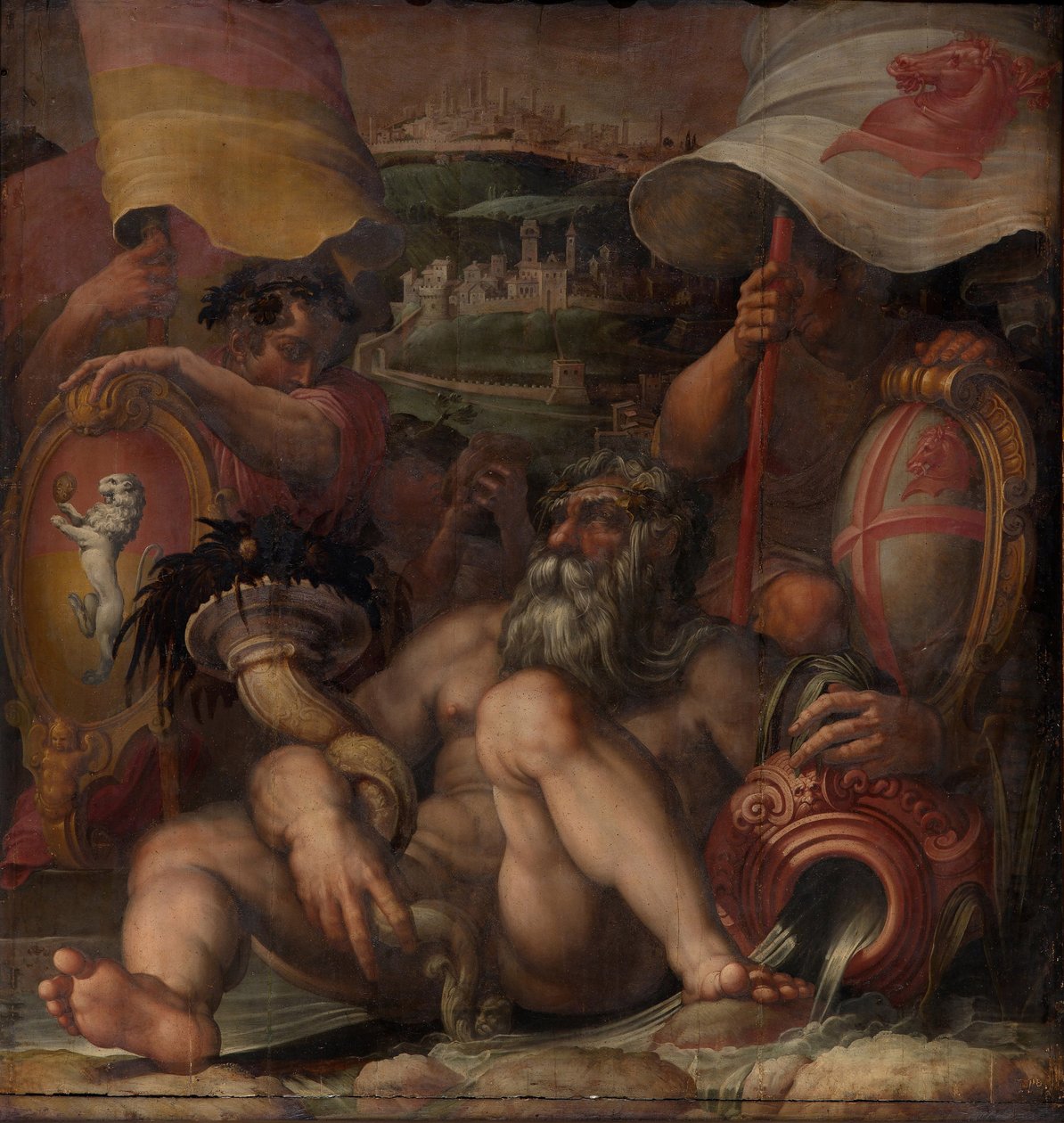 Alegoria Colle val delsa i San Gimignano, 1563-1565 autorstwa Giorgio Vasari